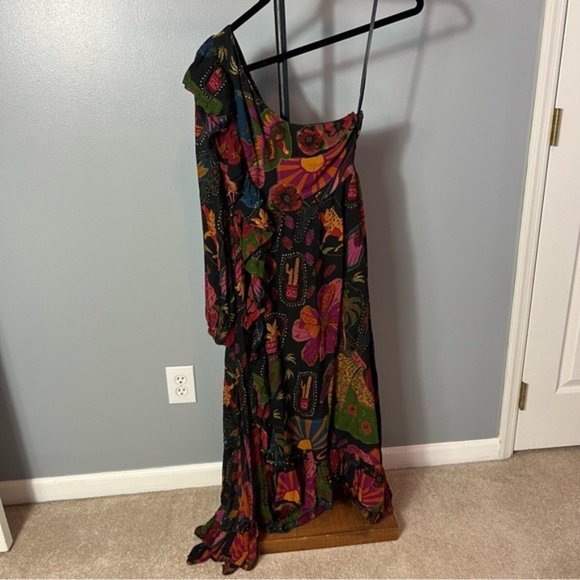 Farm Rio Crazy Mix Midi Dress - Picture 5 of 8